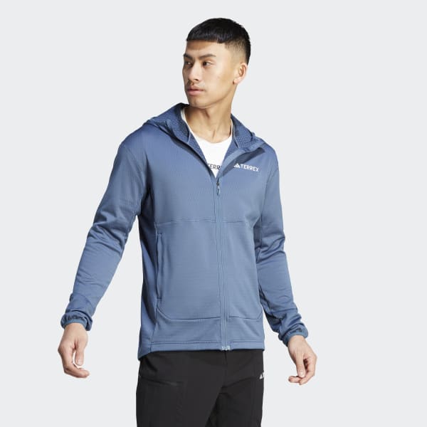 Blau TERREX XPERIOR LIGHT HOODED FLEECEJACKE