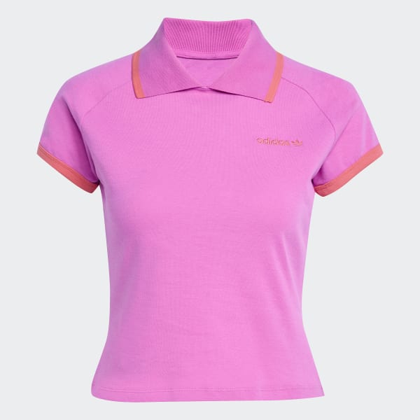 ☆adidas☆ Cropped polo shirt light pink Buy adidas Originals Pink Short Polo Top from Next USA