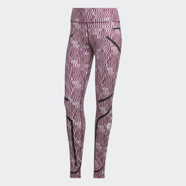 Vit adidas by Stella McCartney TruePurpose Printed Training Tights TU558