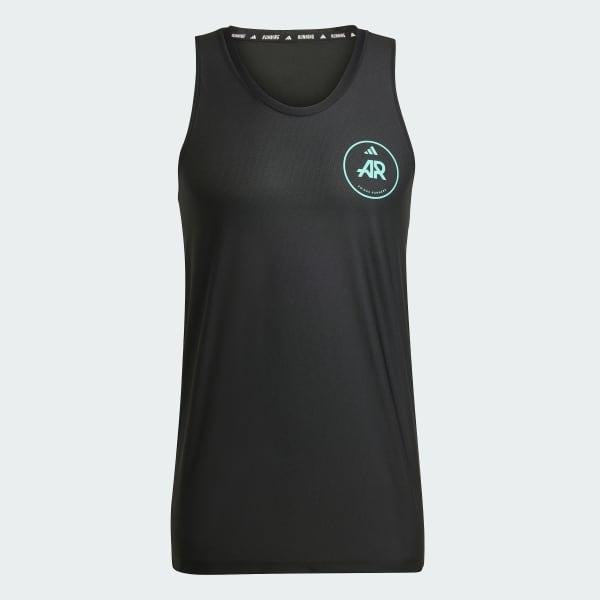 Preto Camisola de Alças Own the Run