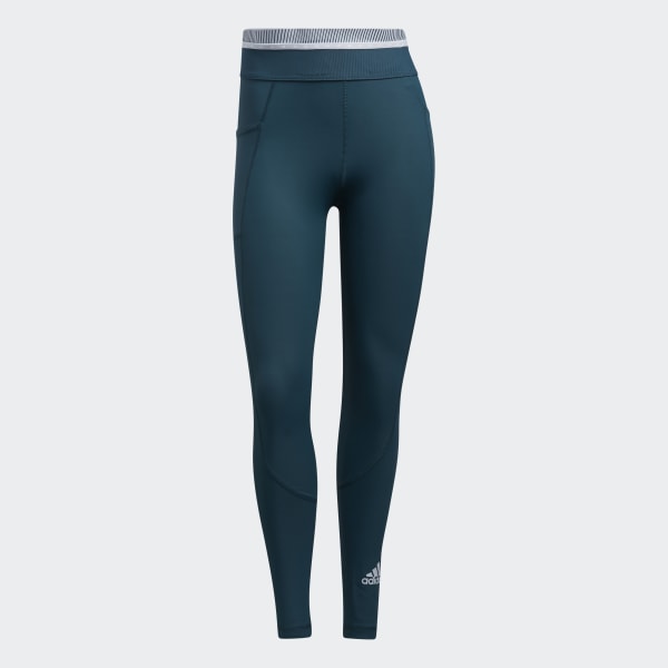 Turquoise Techfit Badge of Sport Long Tights 24899