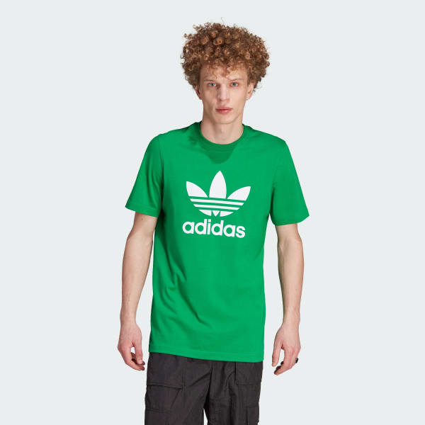 - Lifestyle Classics | Men\'s US Green | adidas Adicolor Trefoil Tee adidas