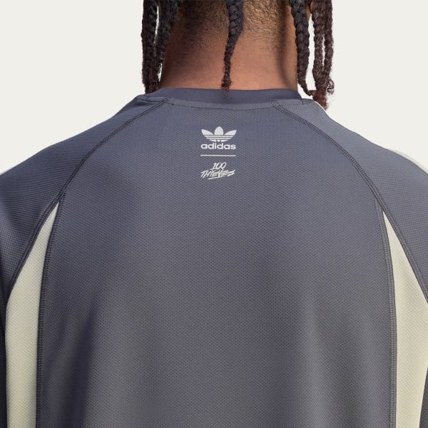 adidas｜x 100 Thieves Tシャツ 柔らかな手触り お洒落 グレー アディダス 100 Thieves Tシャツ - グレー | アディダス ジャパン