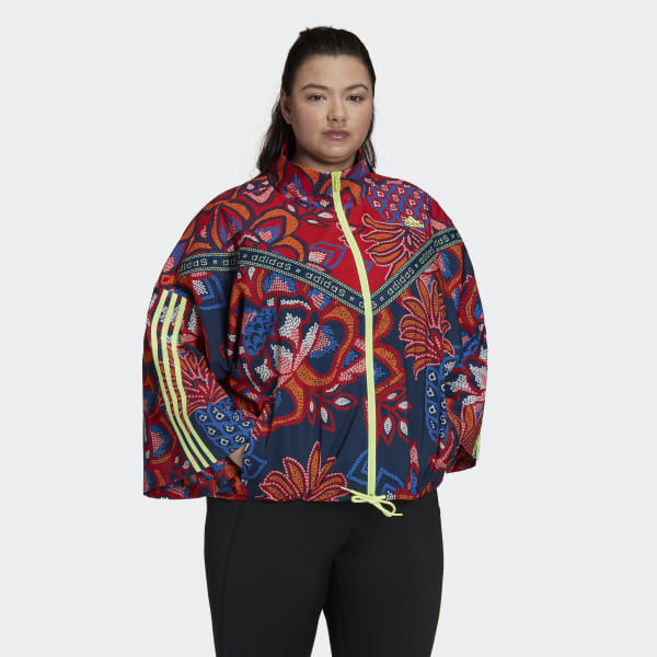 Blue FARM Track Top (Plus Size) HI344