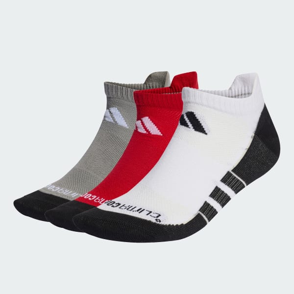 Vermelho Meias Soquete Finas e Leves Performance CLIMACOOL 3 Pares