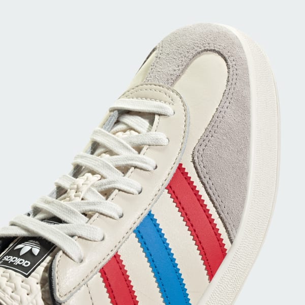 Adidas Gazelle Indoor Shoes Men Chalk White Better Scarlet Core Black 6