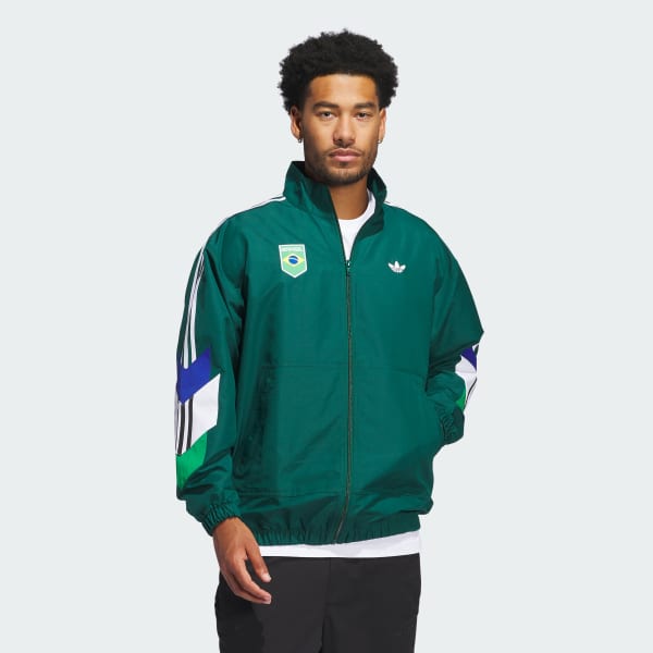 Green and blue adidas jacket outlet