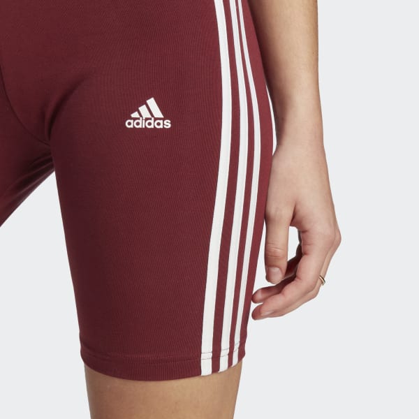 adidas Essentials 3 Stripes Bike Shorts Burgundy adidas Philippines
