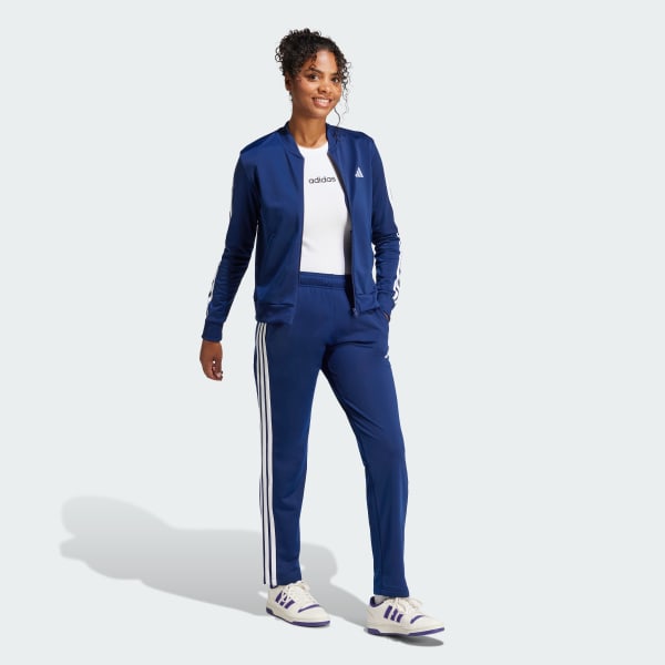 Azul Conjunto Deportivo Essentials 3 Rayas