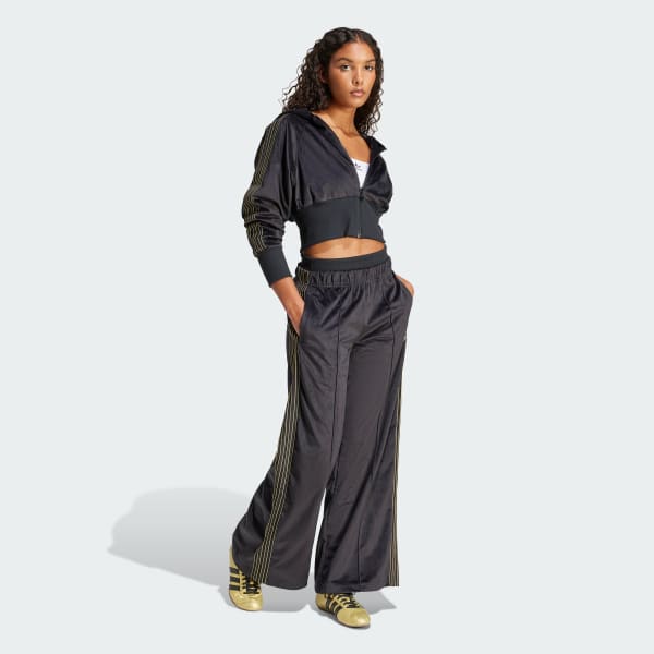 Black 벨루어 집 후디 트랙탑