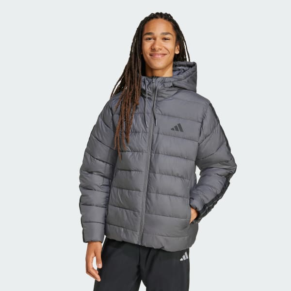 Grau Essentials CLIMAWARM 3-Streifen Synthetic Down Jacke