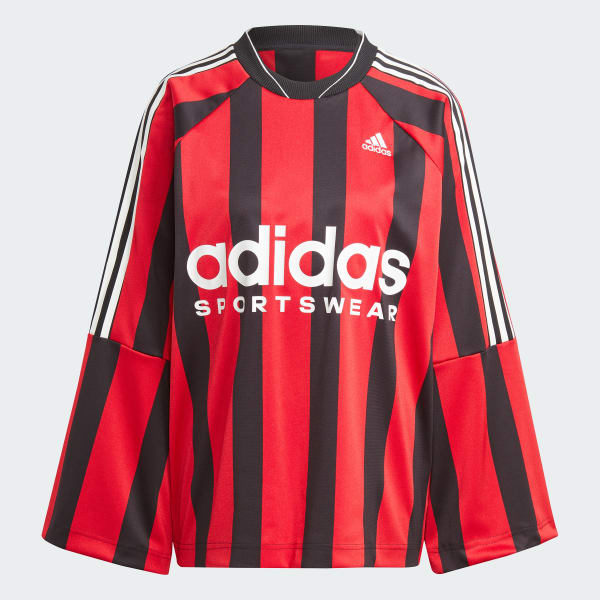 Negro Playera Manga Larga Jacquard
