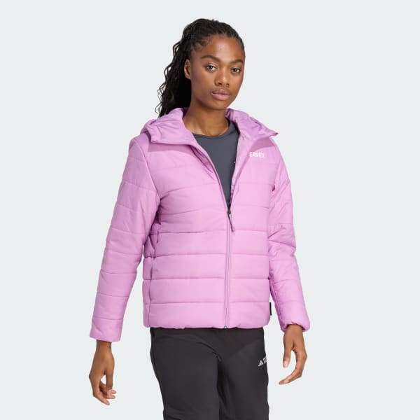 Purple Terrex Multi Essentials CLIMAWARM Insulated Hooded Jacket