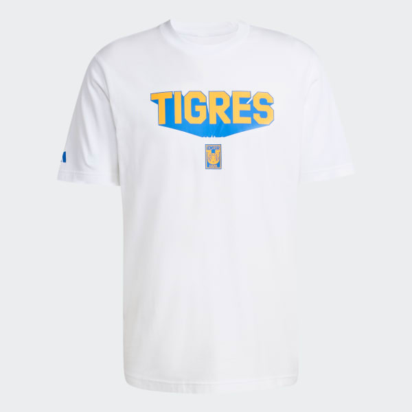 Blanco Playera Graphic Seasonal Tigres