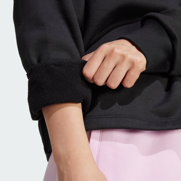 Adidas trefoil cropped hoodie shop