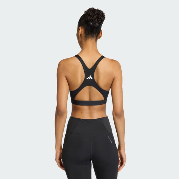 Siyah Optime Essentials Workout Yüksek Destekli Sporcu Sütyeni