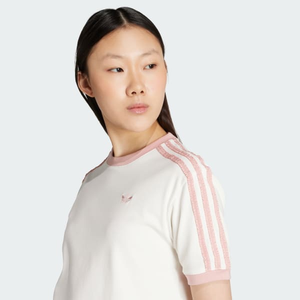 adidas Originals ラッフル スリーストライプス 半袖Tシャツ