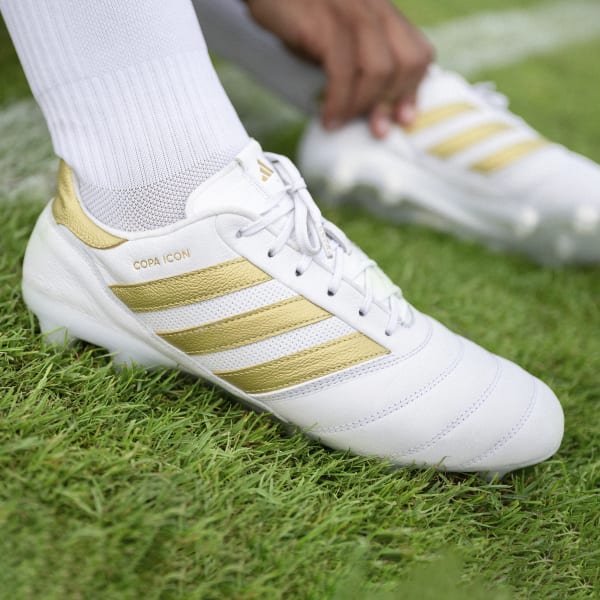 White Copa Icon Firm Ground Football Boots