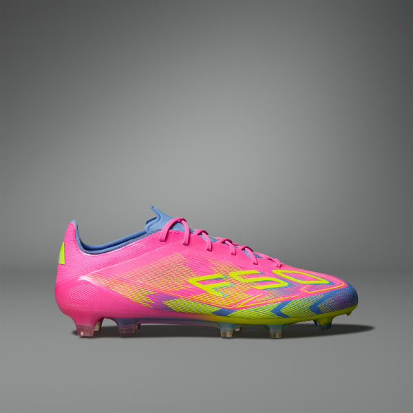 Pink F50 Elite Firm Ground Boots