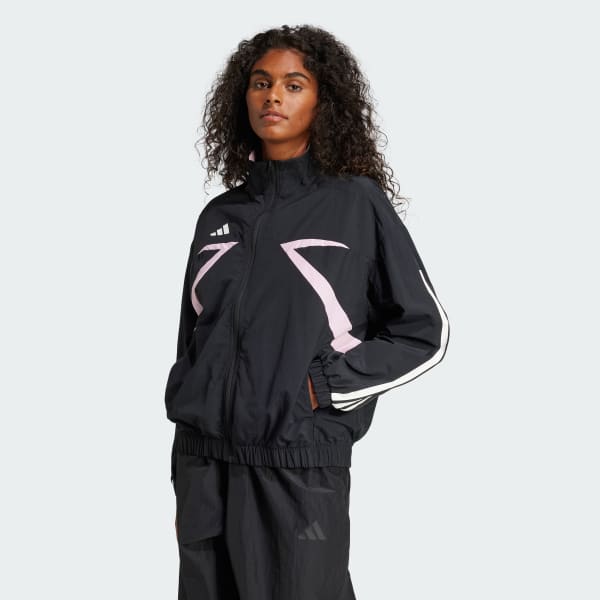 Black Tiro Cut 3-Stripes Color Block Woven Track Jacket
