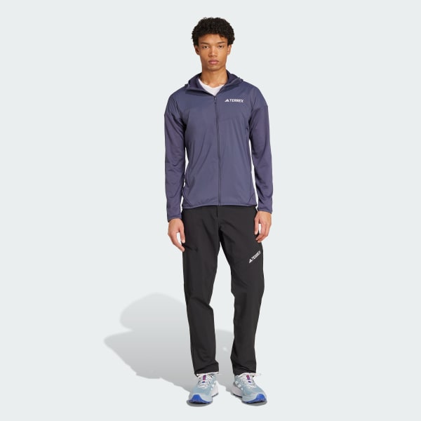 Bleu Veste à capuche coupe-vent molleton léger Terrex Xperior Climawarm+