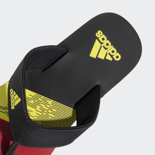 Yellow adidas 2025 slippers