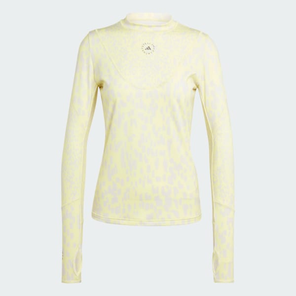 Yellow adidas by Stella McCartney TruePurpose Training Long Sleeve Printed Tee