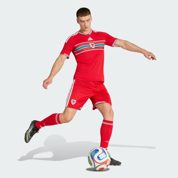 Rouge Maillot Pays de Galles 26 Domicile