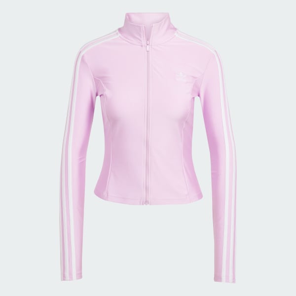 Μωβ Adicolor 3-Stripes Slim Track Top