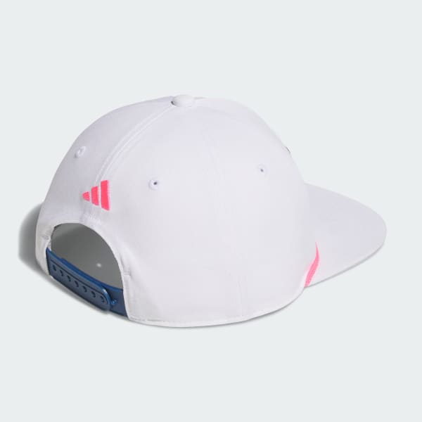 White 5 PANEL PATCH ROPE HAT