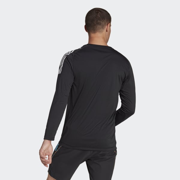 สีดำ เสื้อฟุตบอลแขนยาวพิมพ์ลาย Tiro 23 Pro