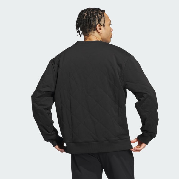 Adidas originals quilted crew sweatshirt clearance