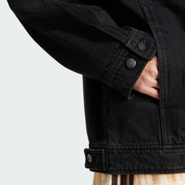 adidas Rhinestone Denim Jacket - Czerń | adidas Poland