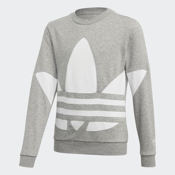 felpa adidas trefoil crew bambina felpa adidas trefoil crew bambina