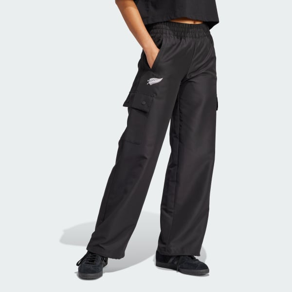 Zwart Black Ferns Essentials Woven Cargobroek