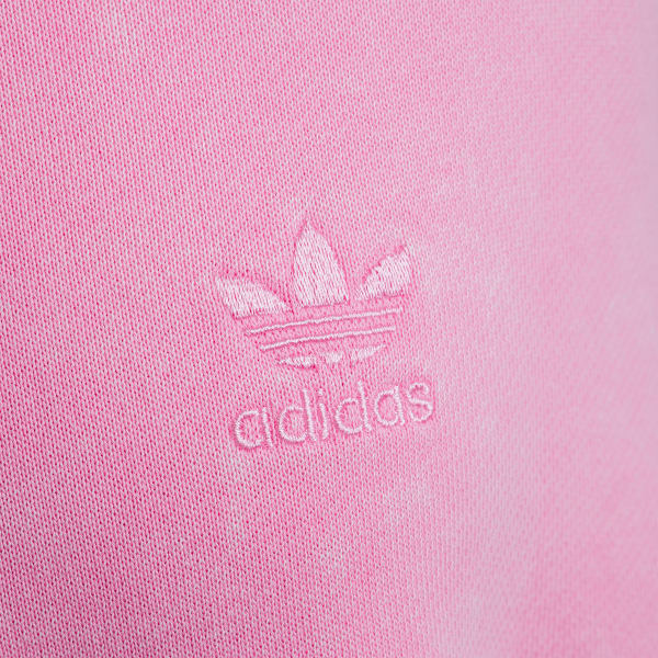 Pink 애시드 워시 크롭 후디