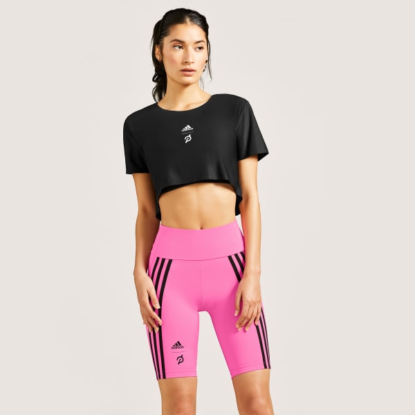 Black adidas x Peloton Crop Tee DJ827