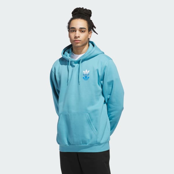 Blue Skateboarding Triple Trefoil Hoodie