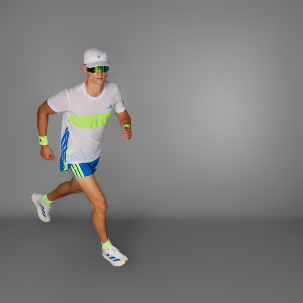 White Adizero Retro Running Tee