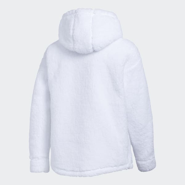 ladies white adidas hoodie