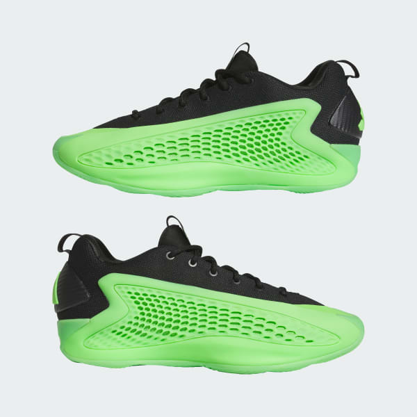 Lime green and black basketball shoes shop