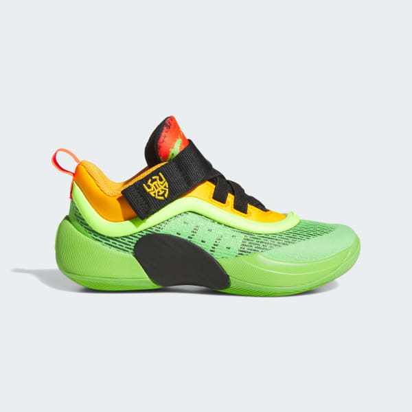 Adidas D.O.N. Issue 5 Preschool Boys Lucid Lime Solar Red Lucid Blue Basketball Shoes Size 11.5