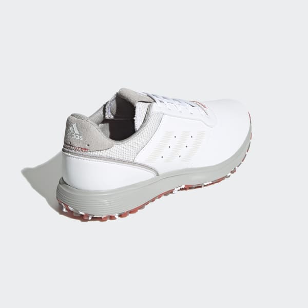 White S2G Spikeless Leather Golf Shoes KZK63