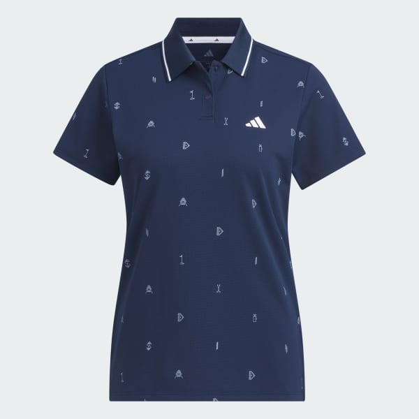 Mau-xanh-da-troi ÁO NGẮN TAY HOẠ TIẾT MONOGRAM CLIMACOOL