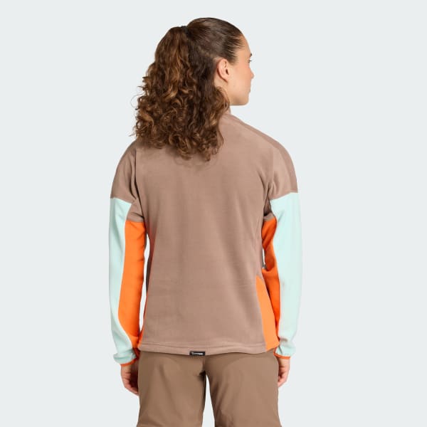 Brown Terrex Multi Climawarm Fleece Anorak