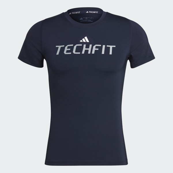 Blauw Techfit Graphic T-shirt BVS45