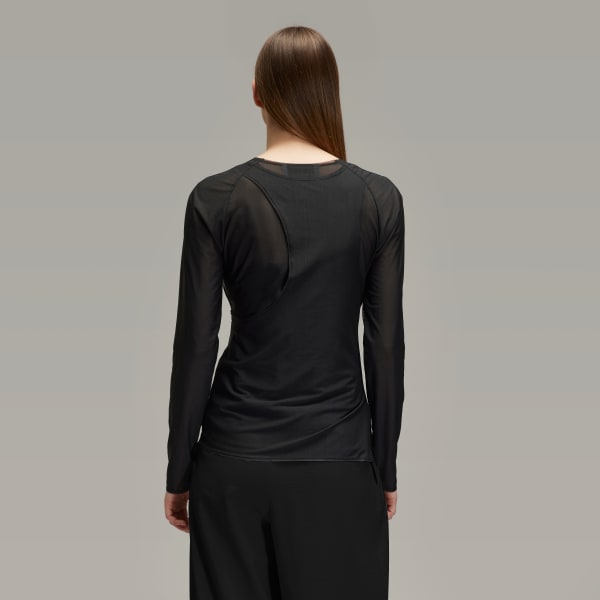 Y-3 - Mesh Fitted Tee Tシャツ adidas Y-3 Mesh Fitted Tee - Black | adidas Türkiye