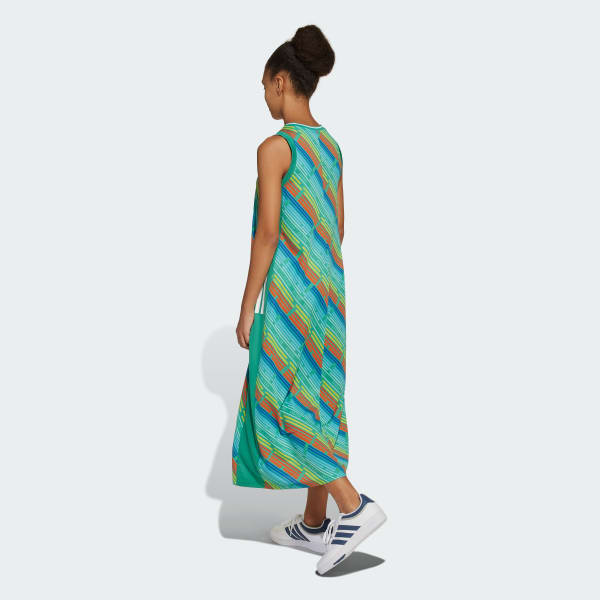 Green Emerging Harmony Long Dress Kids