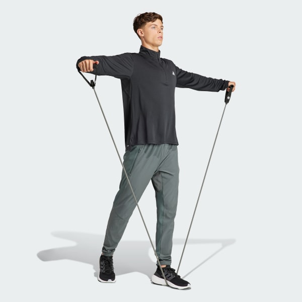 Nero Maglia da allenamento Train Essentials 1/4-Zip Long Sleeve