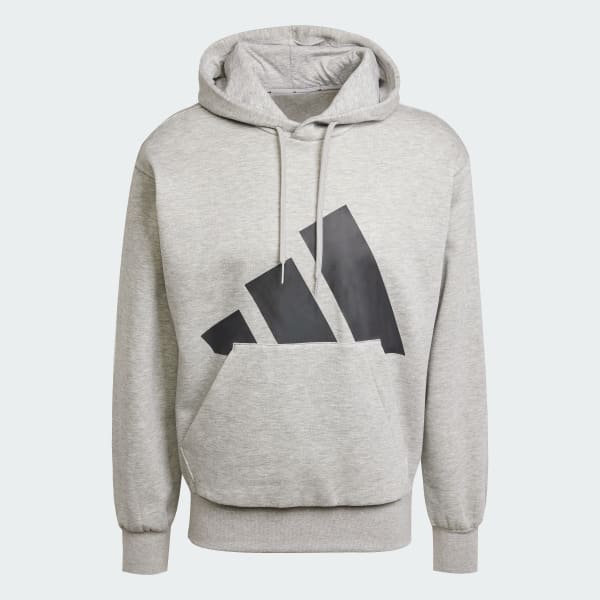 adidas Buzo con capucha de lana Essentials Big Logo Gris